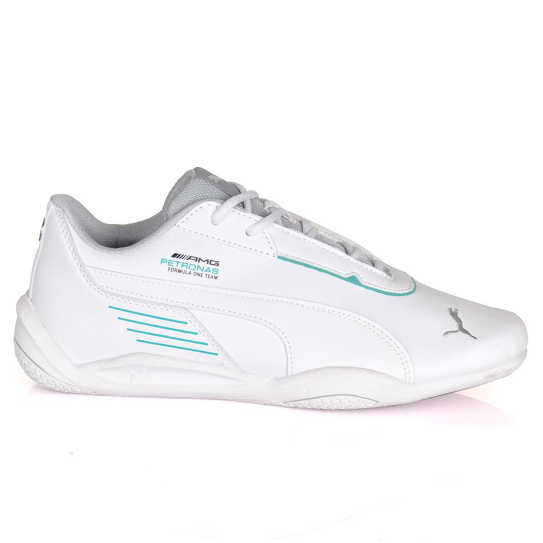 PM Petronas Motorsport Benz Logo Sneakers- White - Obeezi.com