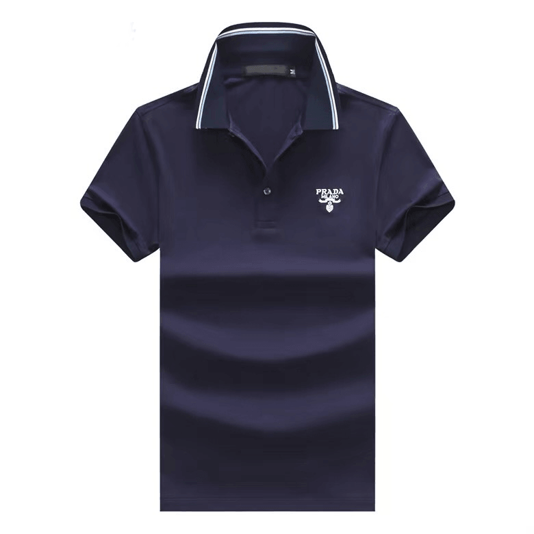 PRA Milano Created Logo Signature Designed Polo- Navy Blue - Obeezi.com