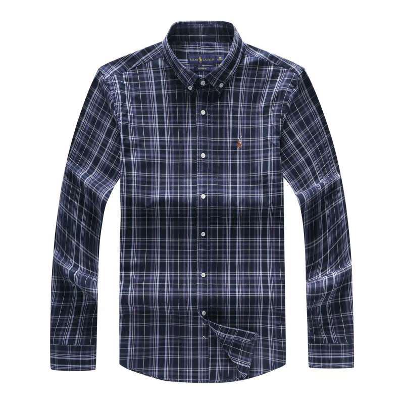 PRL Checkered Blue Black Custom Long sleeve Shirt - Obeezi