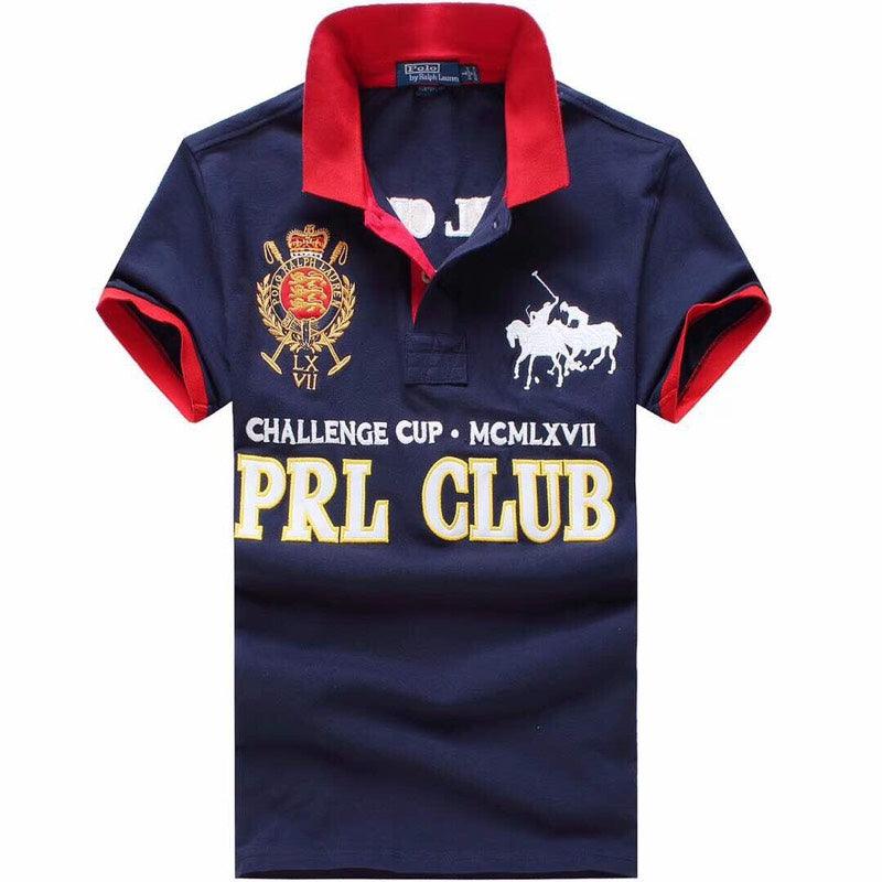 PRL Custom Fit Rugby Polo T-Shirt Navyblue - Obeezi