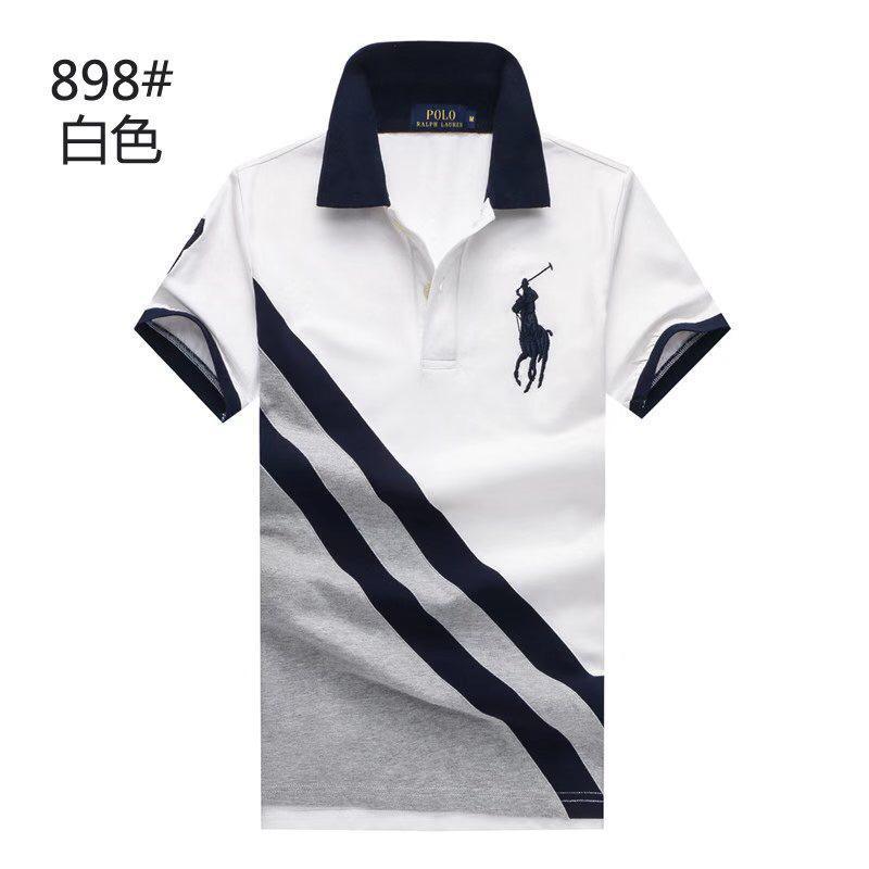 PRL Custom Fitted Big Pony Diagonal Patterned Polo Shirt - Obeezi
