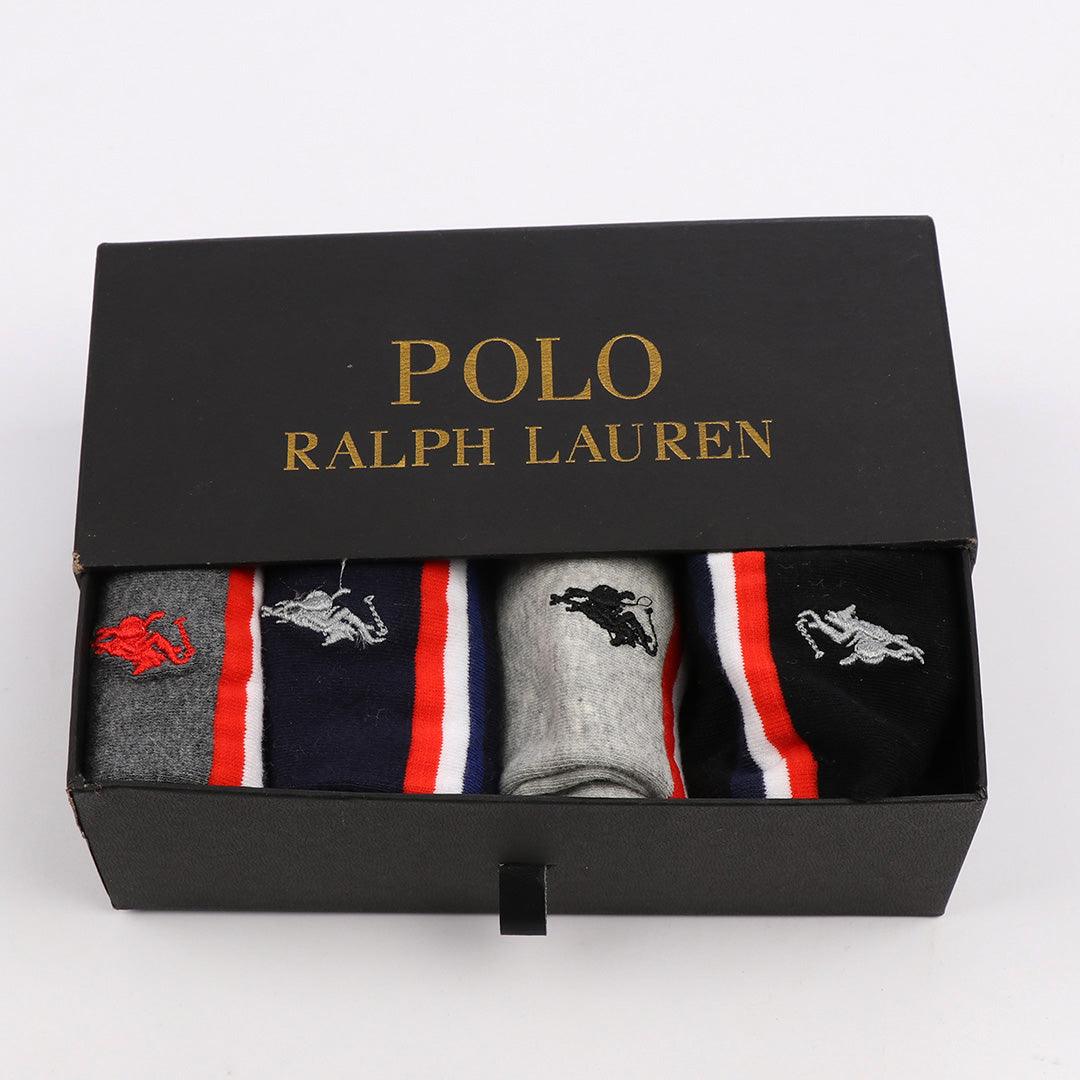 PRL Multicolored 4 In 1 Designer Crested Socks - Obeezi.com