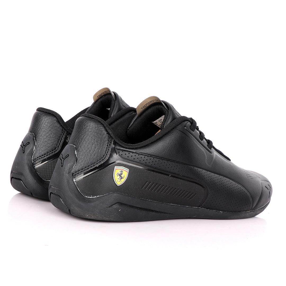 Puma Motor Sport Drift Cat All Black Leather Sneakers - Obeezi