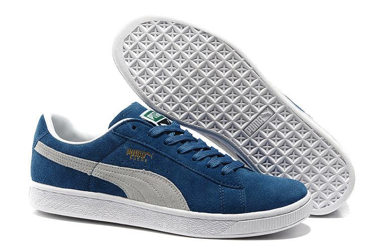 Puma Suede Classic Trainers Blue/White - Obeezi