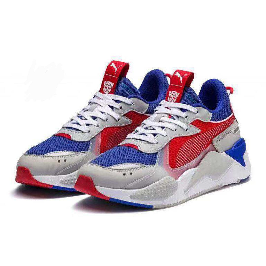 Puma Whisper Blue Red Grey Blast Sneakers - Obeezi