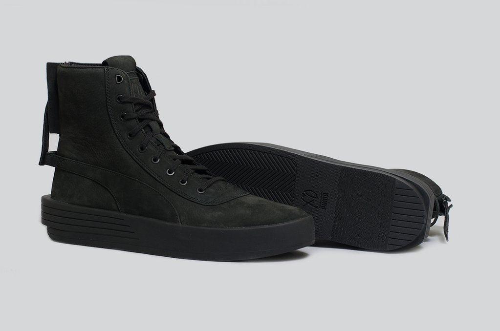 PUMA XO Parallel Leather All Black Boot Sneaker - Obeezi