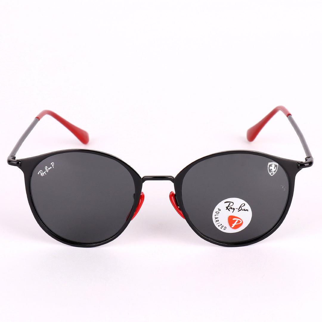 Ray-Ban Ferrari Designed Red And Black Metal With Polarized Lens Sunglasses - Obeezi.com