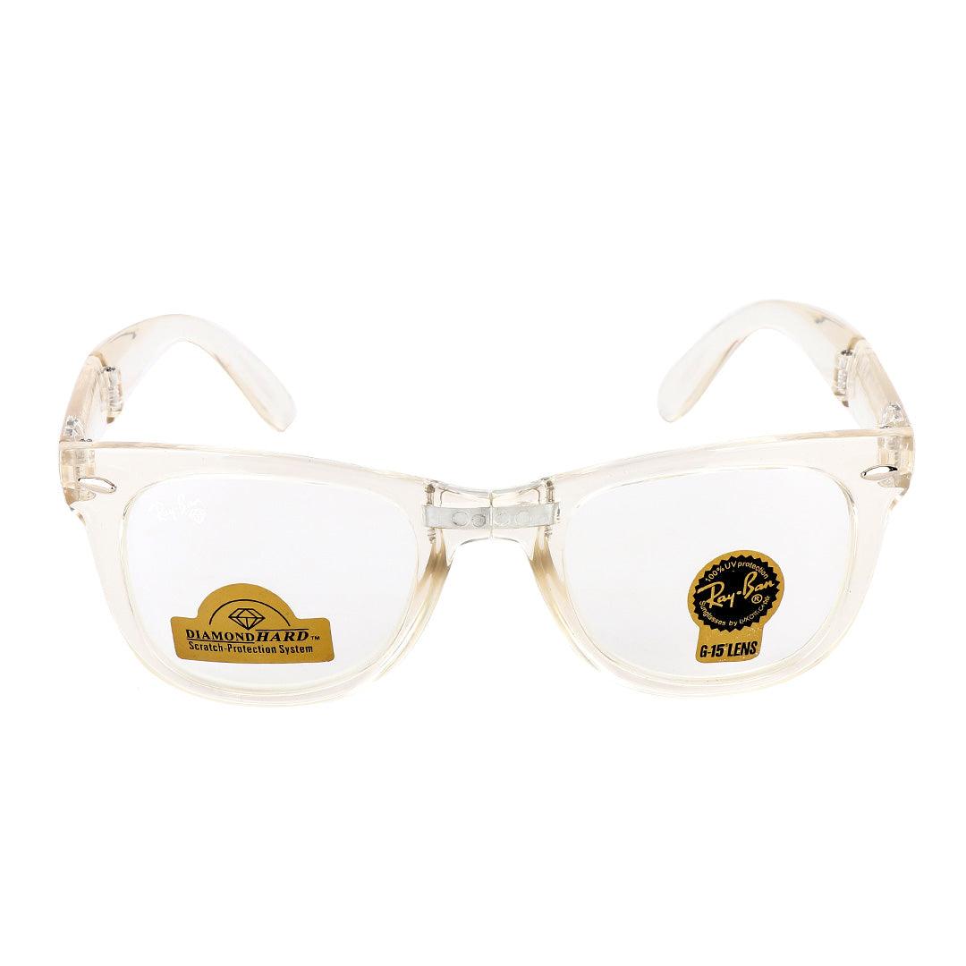 Ray-Ban Foldable Wayfarer Transparent Sunglasses - Obeezi.com