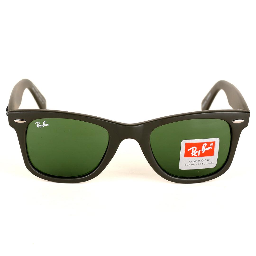 Ray-Ban New Wayfarer Flight Sunglasses Green Classic - Obeezi.com