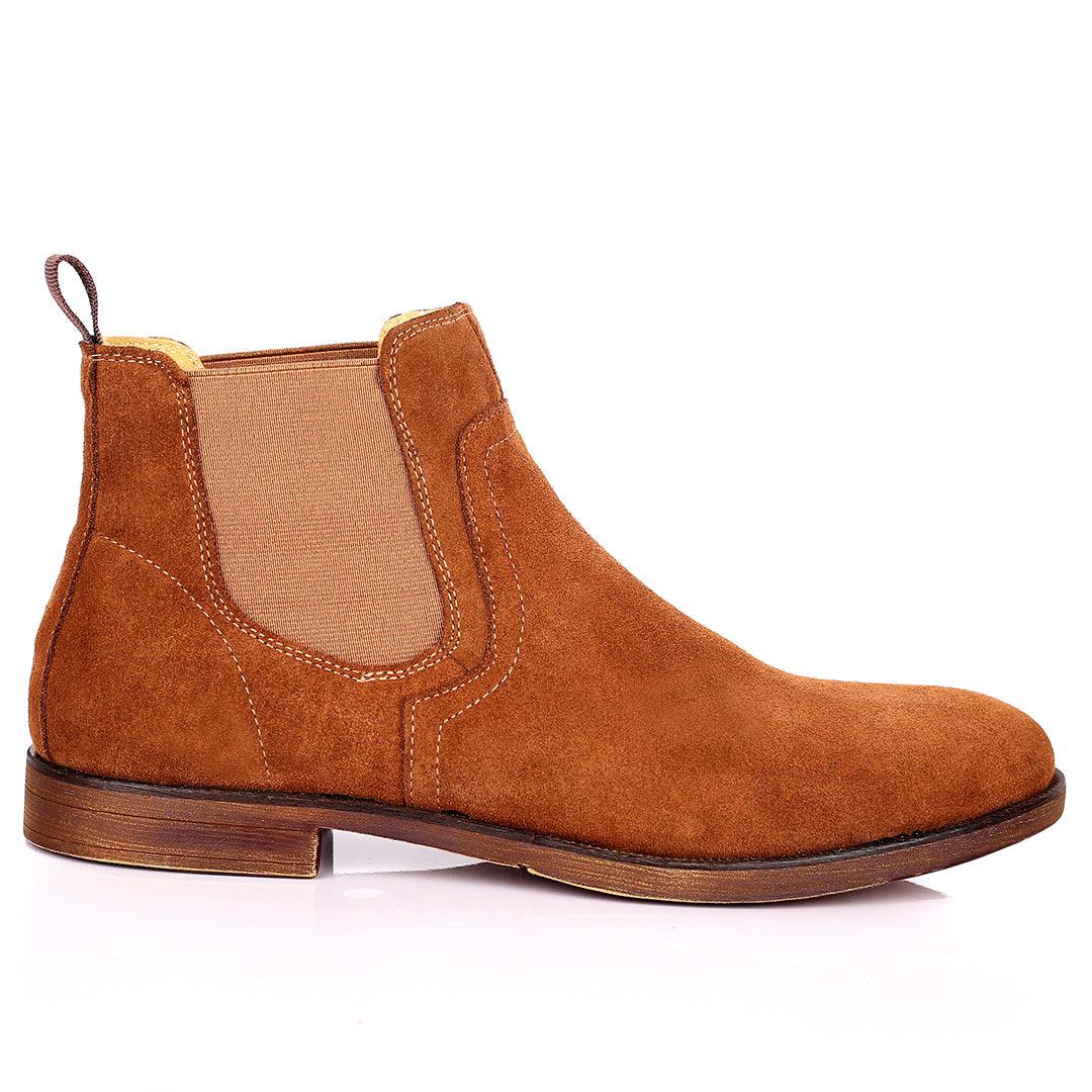 Renato Dullbecc Chelsea Brown Suede Shoes - Obeezi.com