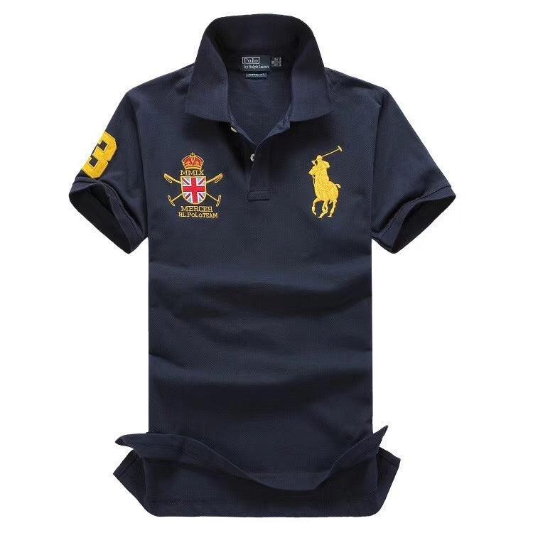 RL Mmix Mercer Polo Team Navy Blue Short Sleeve Polo - Obeezi