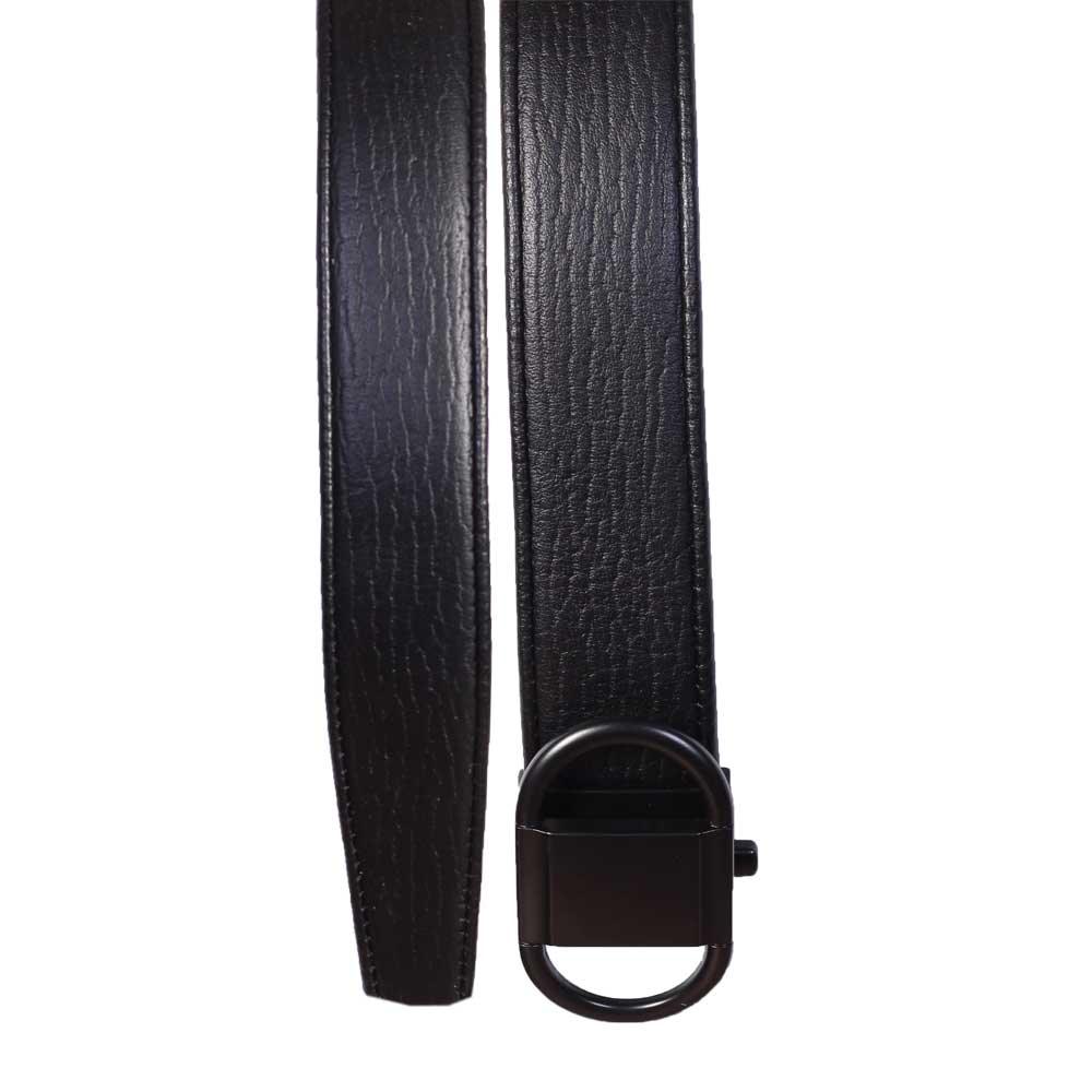 Salvatore Ferragamo Leather Designer Men Big Buckle Black Belts - Obeezi.com