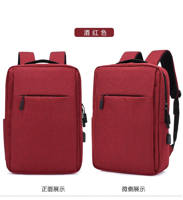 Smart Anti-Theft Oxford Backpack With Usb Charging Ports Bag-Red - Obeezi.com