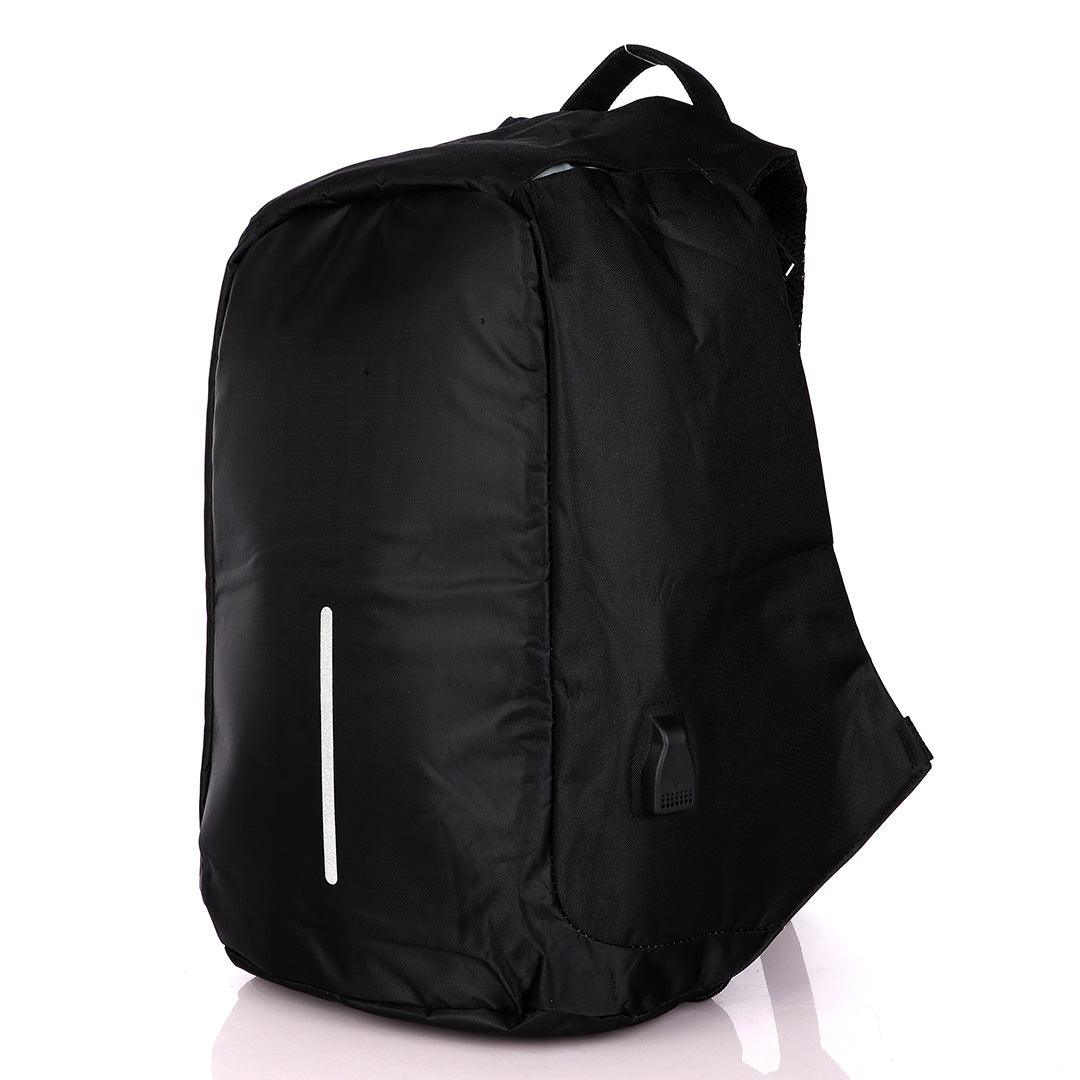 Smart portable Travel Backpack with USB port - Black - Obeezi.com