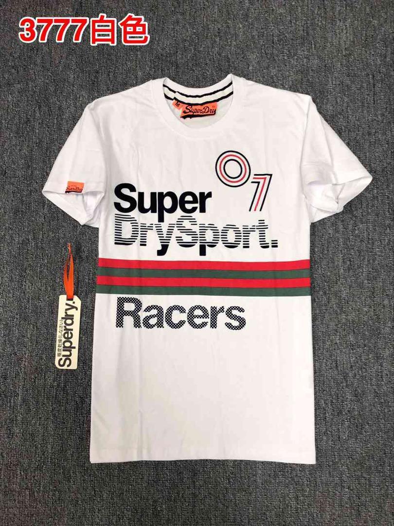 Superdry 07 Racer Crested White Logo T Shirt - Obeezi