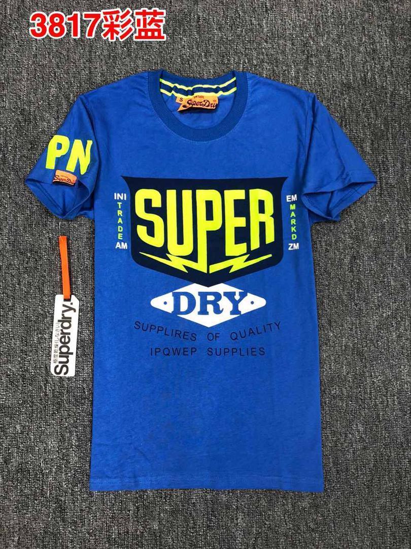 SuperDry Classic Print Logo Blue T-Shirt - Obeezi