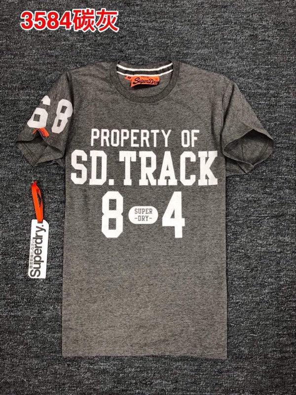 SuperDry Property Of SD Track 84 T-shirt Grey - Obeezi