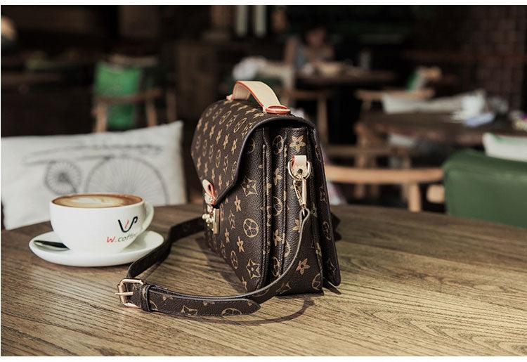 Supreme Classical Women Cross Body Leather Tote Bag Brown - Obeezi.com