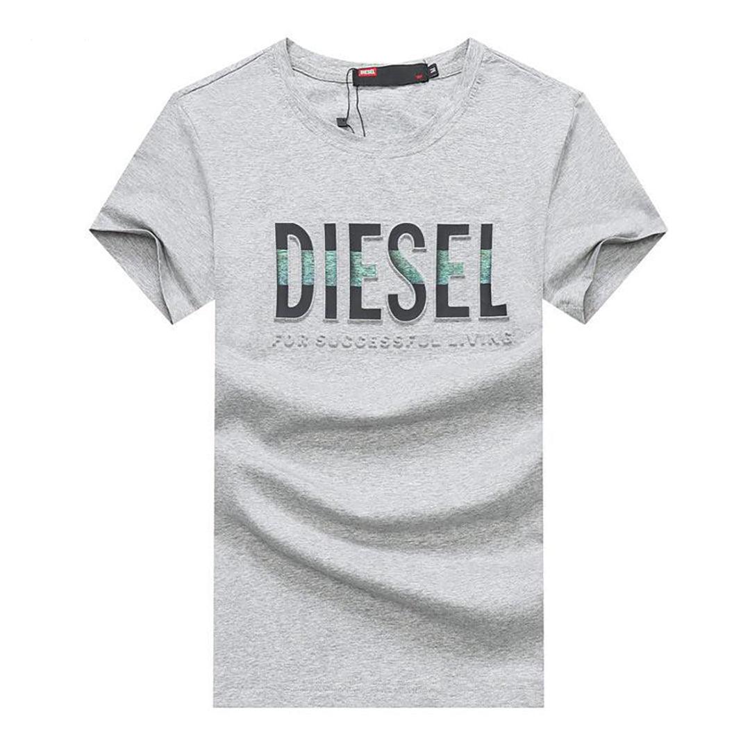 The Brave Organic Cotton Front Logo T shirt -Grey - Obeezi.com