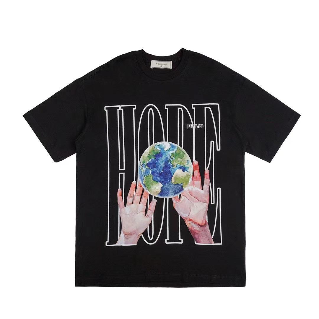 The Unavowed World Hope Over Size T-Shirt-Black - Obeezi.com