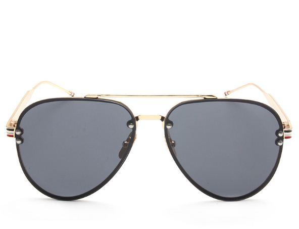Thom Browne Pilot Rimless Metal Frame Shades - Obeezi.com