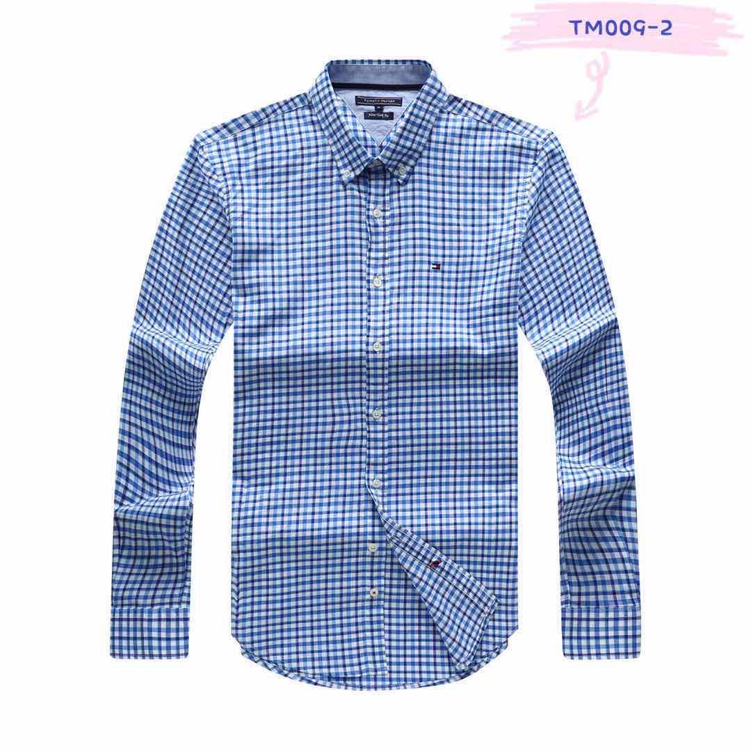 Tommy Hilfiger Blue And White Checkered Design Shirt - Obeezi
