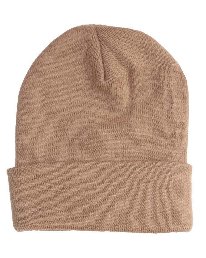 Tommy Hilfiger Sport Knit Cuffed Beanie Biege - Obeezi.com