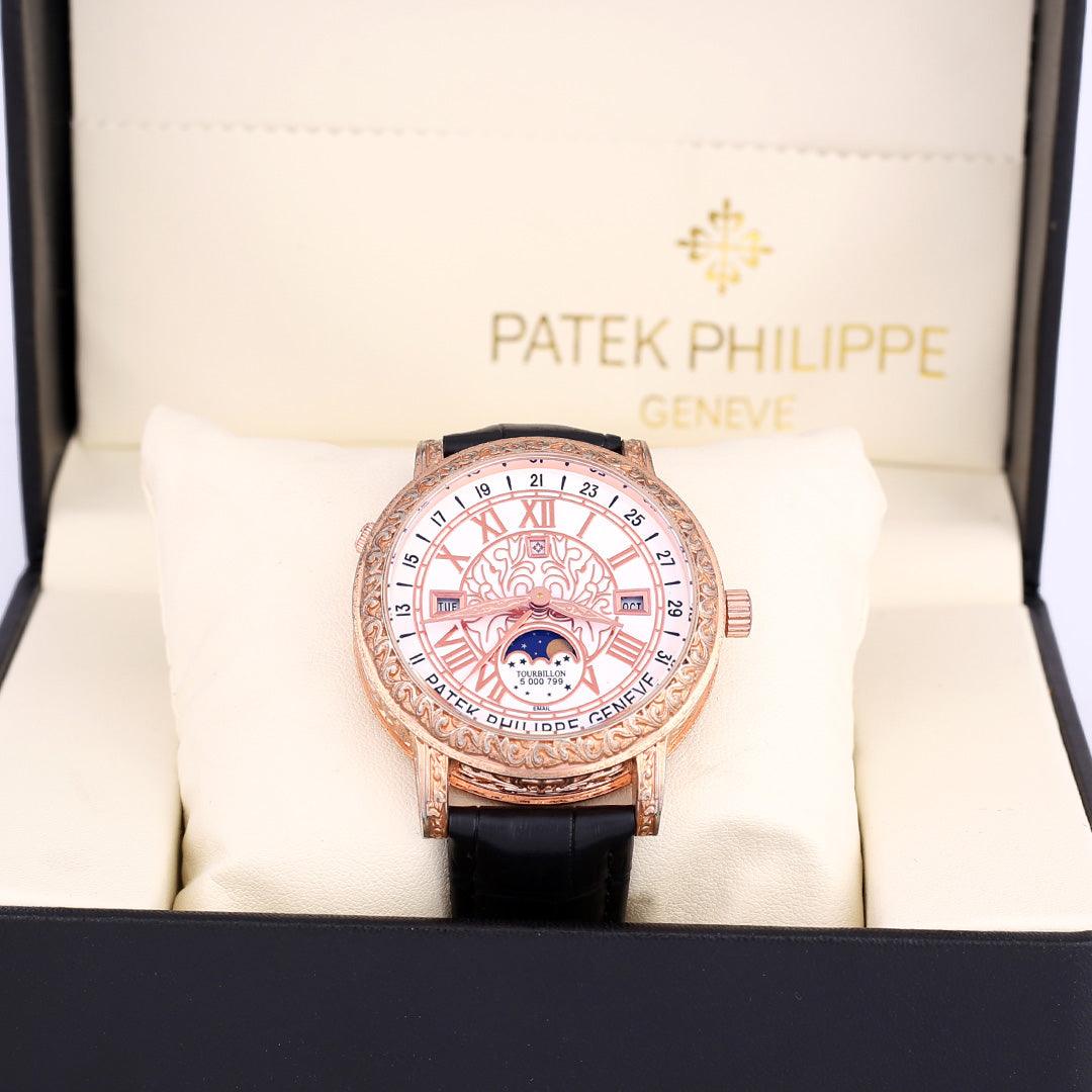 Tourbillion Grand Master Chime Leather Strap Watch - Obeezi.com