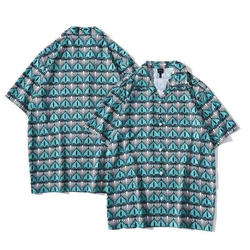 Vintage Crown Designed Shirt Sleeve Button Up - Obeezi.com