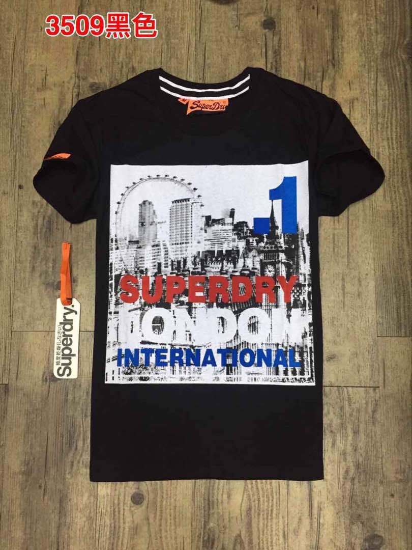 Vintage Superdry No1 London International Tee- Shirt -Black - Obeezi