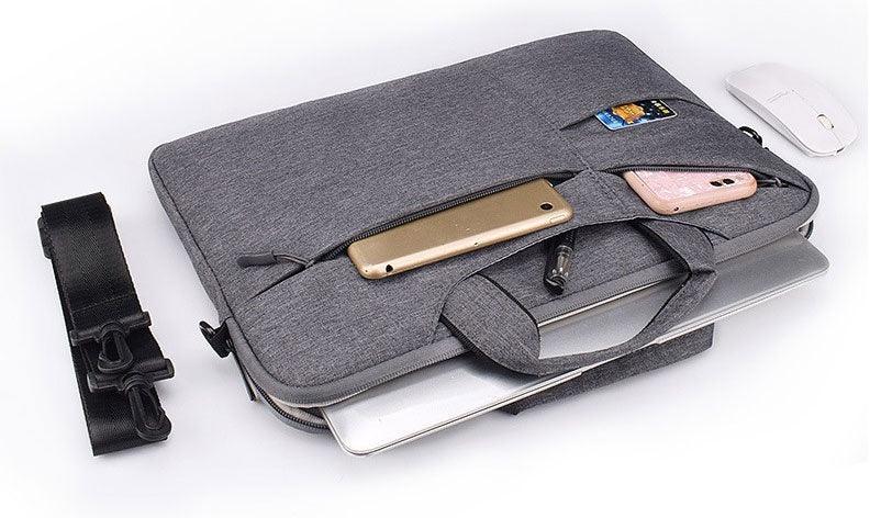 15.6 Inch Custom Waterproof Computer Laptop Messenger Bag-Black - Obeezi.com