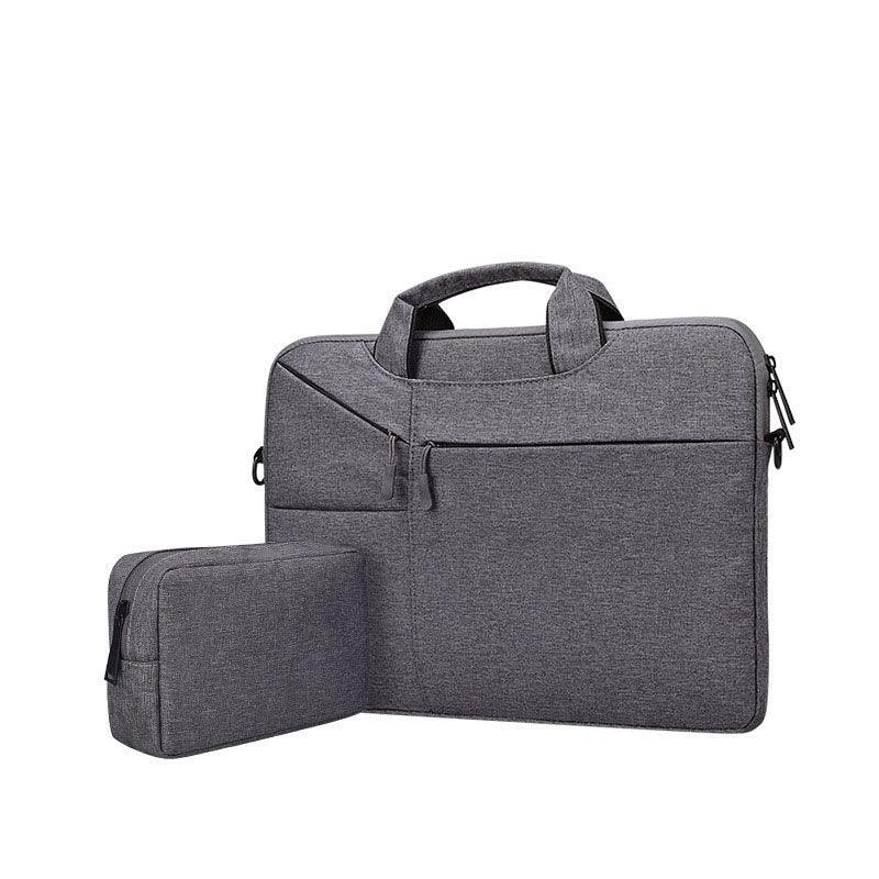 15.6 Inch Custom Waterproof Computer Laptop Messenger Bag-Grey - Obeezi.com