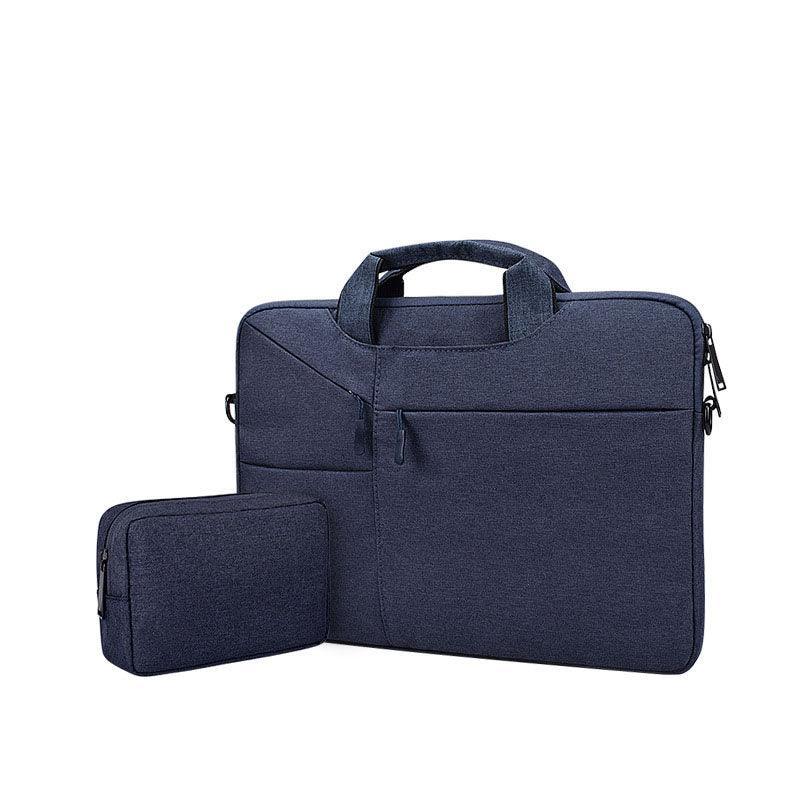 15.6 Inch Custom Waterproof Computer Laptop Messenger Bag-Navy Blue - Obeezi.com