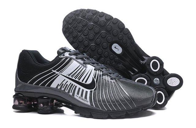 2018 Charcoal Gray Black Shox Nz Mens Running Shoes - Obeezi