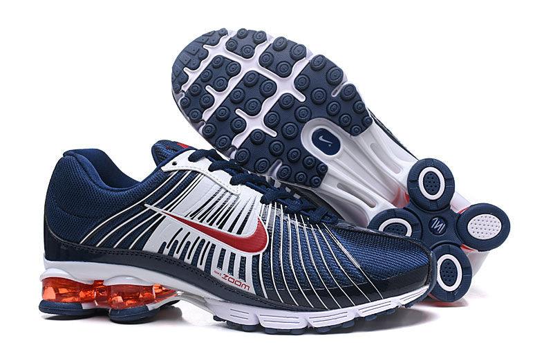2018 White Navy Blue Red Shox Nz Mens Running Shoes - Obeezi