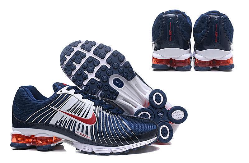2018 White Navy Blue Red Shox Nz Mens Running Shoes - Obeezi