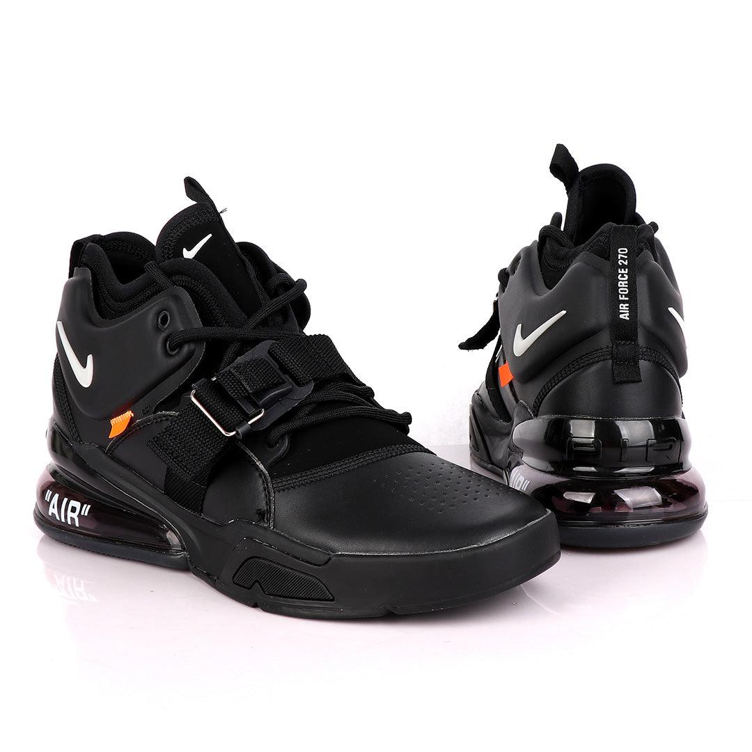270 Off White Black Total Orange Men's Shoes Black - Obeezi