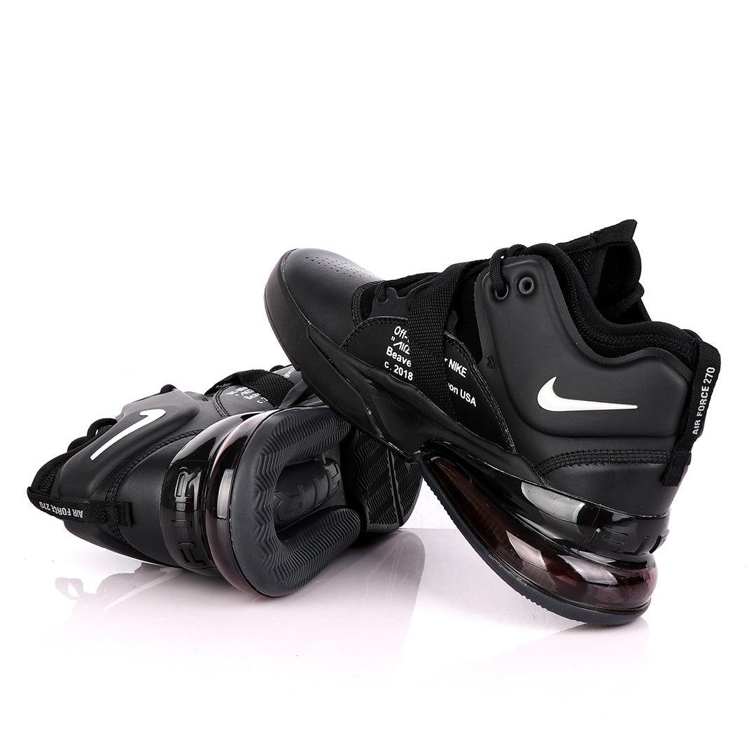 270 Off White Black Total Orange Men's Shoes Black - Obeezi