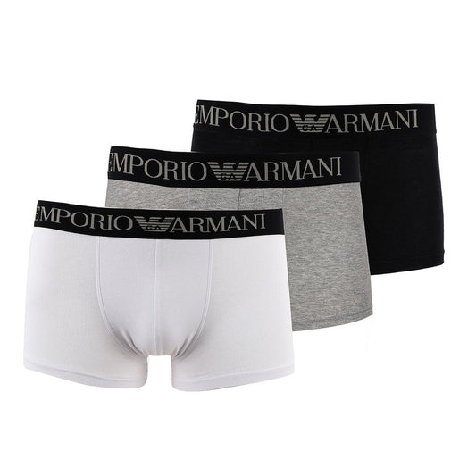3 IN 1 Pack Black or Blue White and Grey Boxers - Obeezi