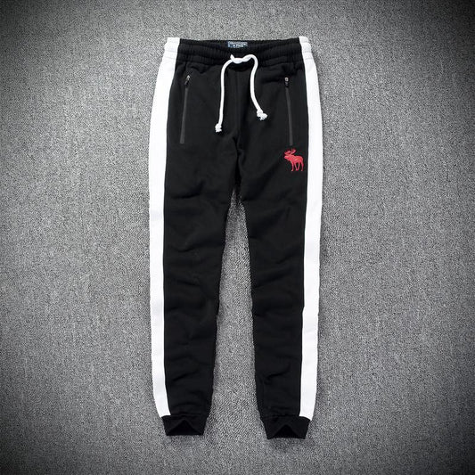 Abercrombie And Fitch Cuff Tapered Joggers-Black - Obeezi