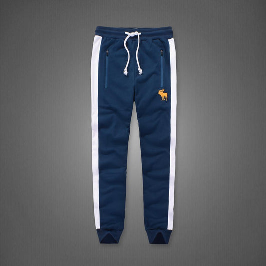 Abercrombie And Fitch Cuff Tapered Joggers-Navy Blue - Obeezi