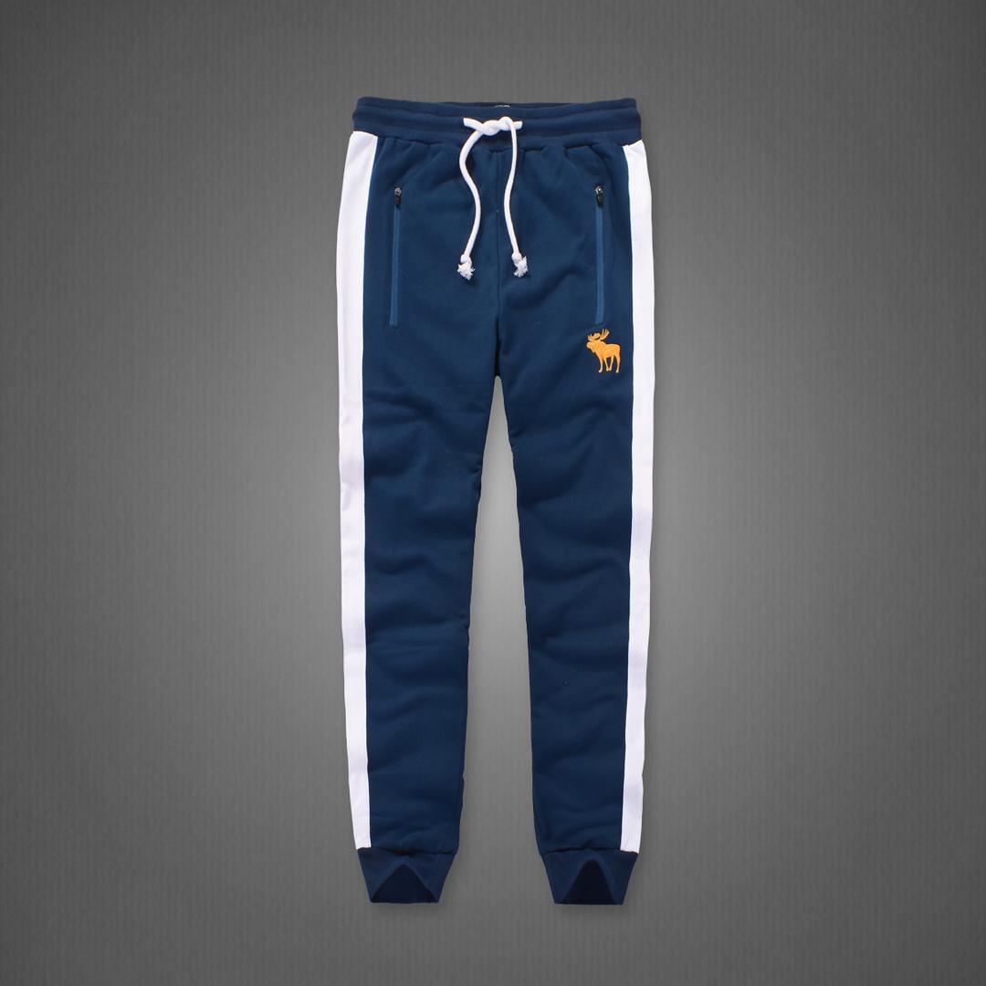 Abercrombie And Fitch Cuff Tapered Joggers-Navy Blue - Obeezi