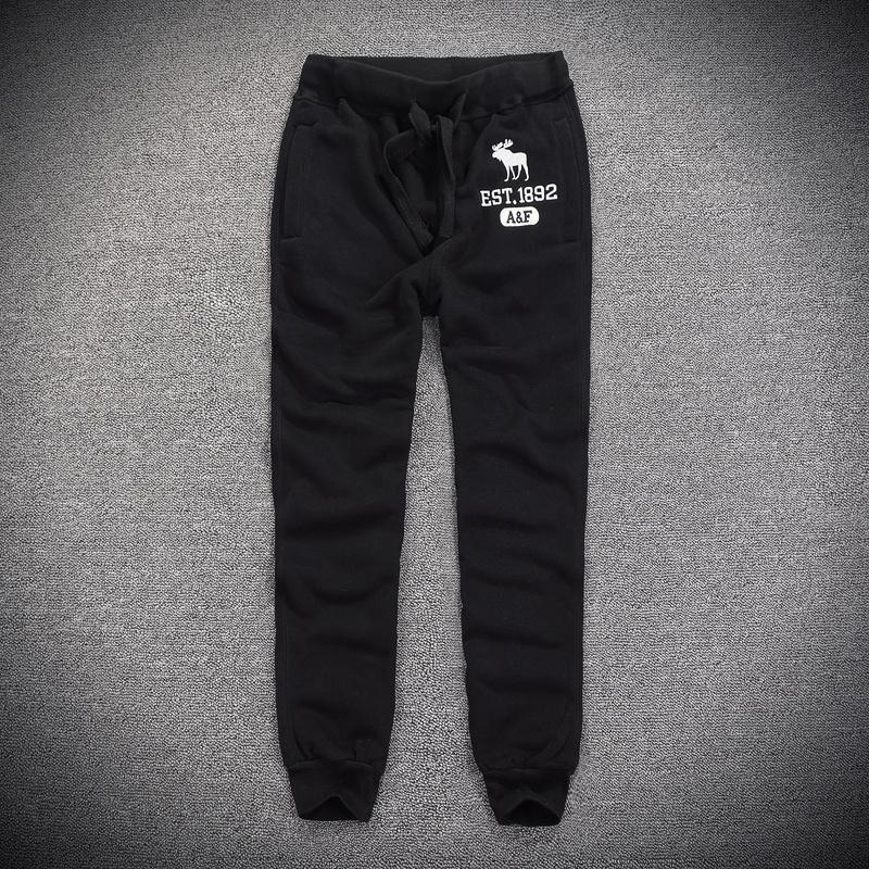 Abercrombie And Fitch EST 1892 Joggers-Black - Obeezi