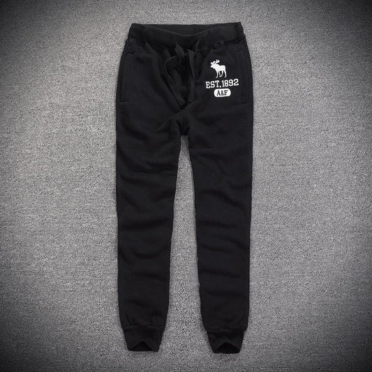 Abercrombie And Fitch EST 1892 Joggers-Black - Obeezi