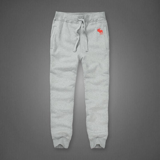Abercrombie And Fitch Red Bull Logo Double-Knit Joggers - Obeezi