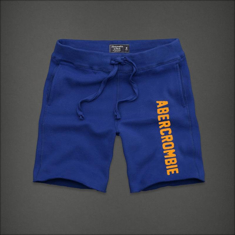 Abercrombie And Fitch With Yellow Designer Side Logo Men's Short -Royal Blue - Obeezi