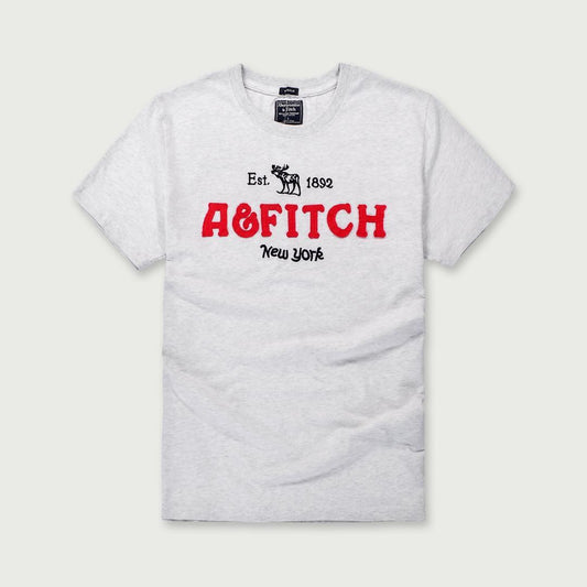 Aberrcrombie New York with Black Horse Logo-White - Obeezi