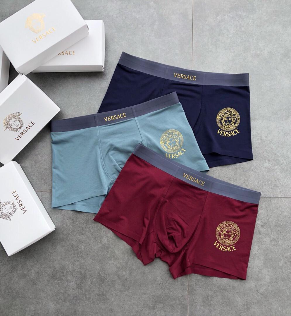 Ace 3 In 1 Cotton Comfortable Body-Suited White, Ash And Red Men's Boxers - Obeezi.com