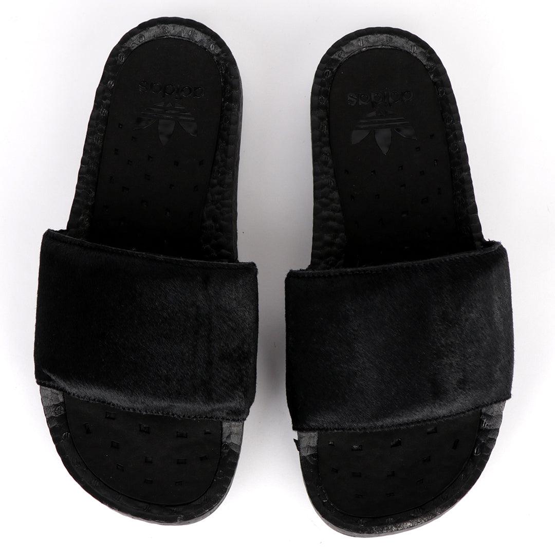 AD Adilette Boost Fur Designed Men's Slide-Black - Obeezi.com