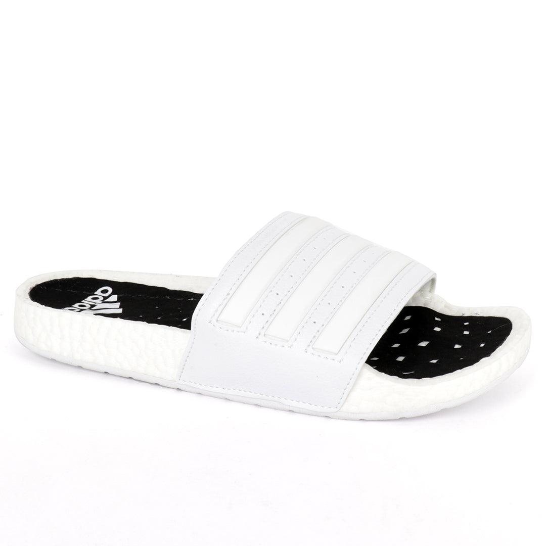 AD Adilette Boost Men's Lightweight Breathable Slide-White - Obeezi.com